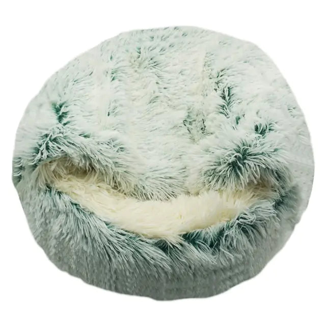 2-in1 Pet Bed  Happy Pet3 Long Plush Green 50cm 