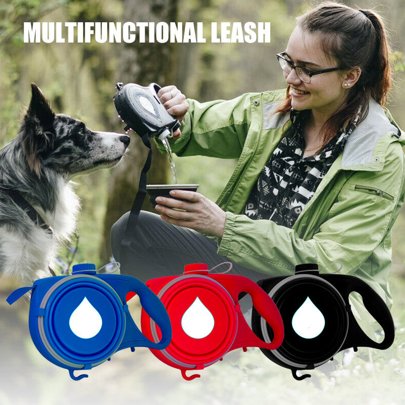Portable Traction Rope with Water Bottle for Outdoors Paw Pals Pet Shop