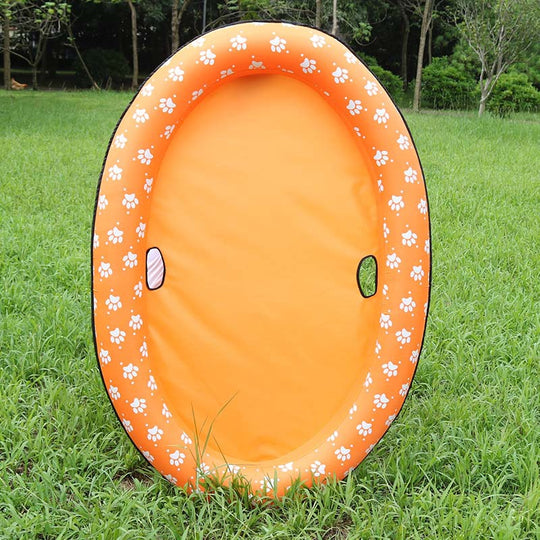 Inflatable Dog Swimming Pool Hammock for Pets Paw Pals Pet Shop Brown plaid