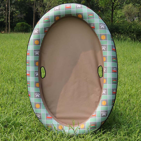 Inflatable Dog Swimming Pool Hammock for Pets Paw Pals Pet Shop orange color