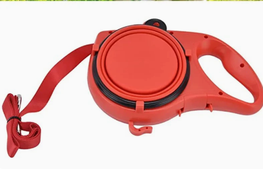Portable Traction Rope with Water Bottle for Outdoors Paw Pals Pet Shop New Red 22*16*5 cm, Rope length: 120 cm