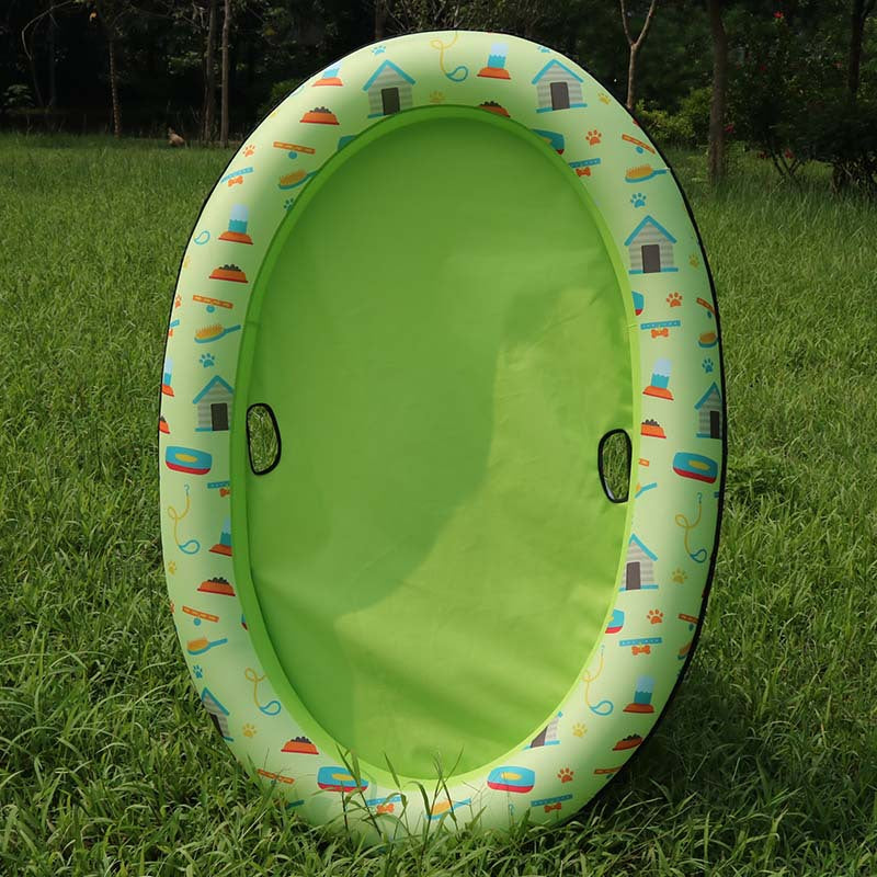 Inflatable Dog Swimming Pool Hammock for Pets Paw Pals Pet Shop brown