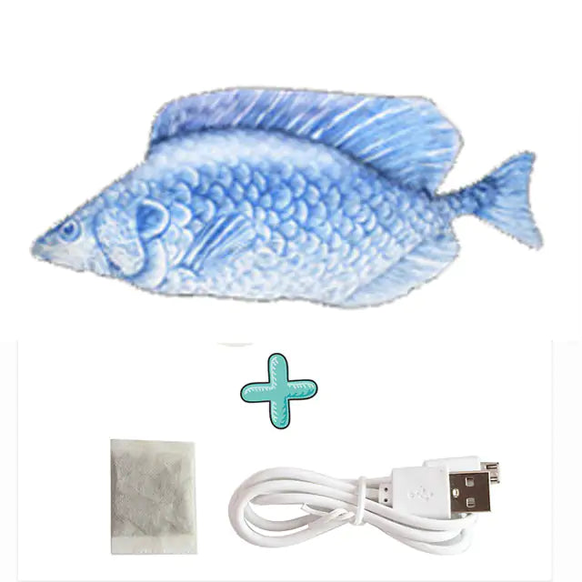 Cats USB Charger Interactive Toy Fish  Happy Pet3 Jump Cable And Mint 13  