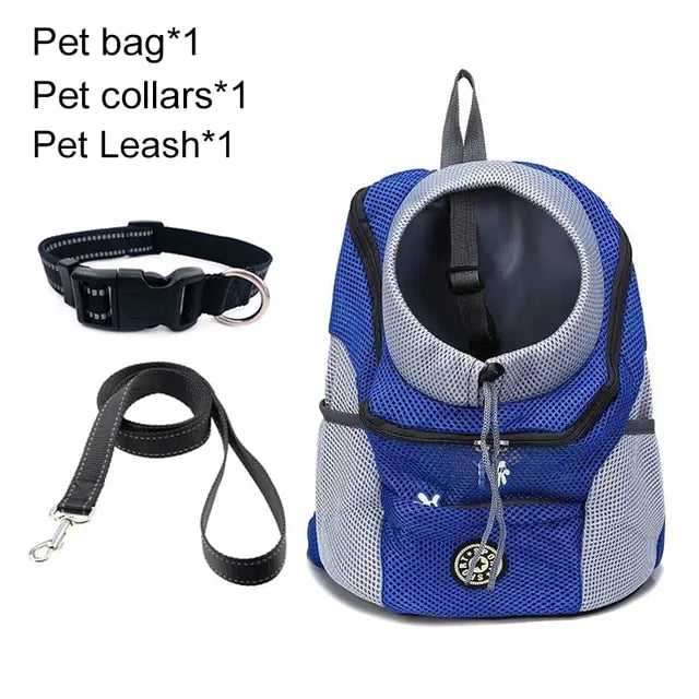 Pet Travel Carrier Bag  Happy Pet3 Blue Set S for 0-5kg 