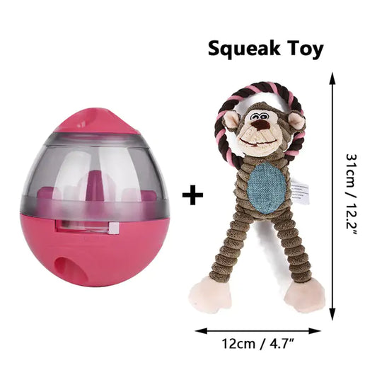 Pets IQ Treat Toys  Happy Pet3 Pink and Monkey  