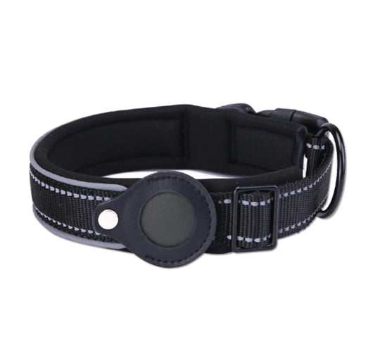 Airtag Dog Collar  Happy Pet3 Black M 