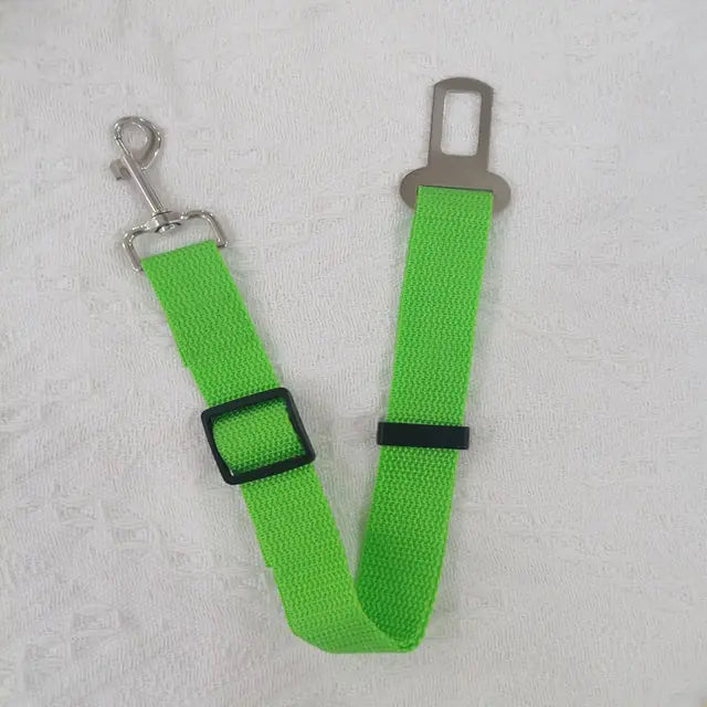 Adjustable Leash Dog Seat Belt  Happy Pet3 Neon Green 45-72cmWidth 2.5cm 