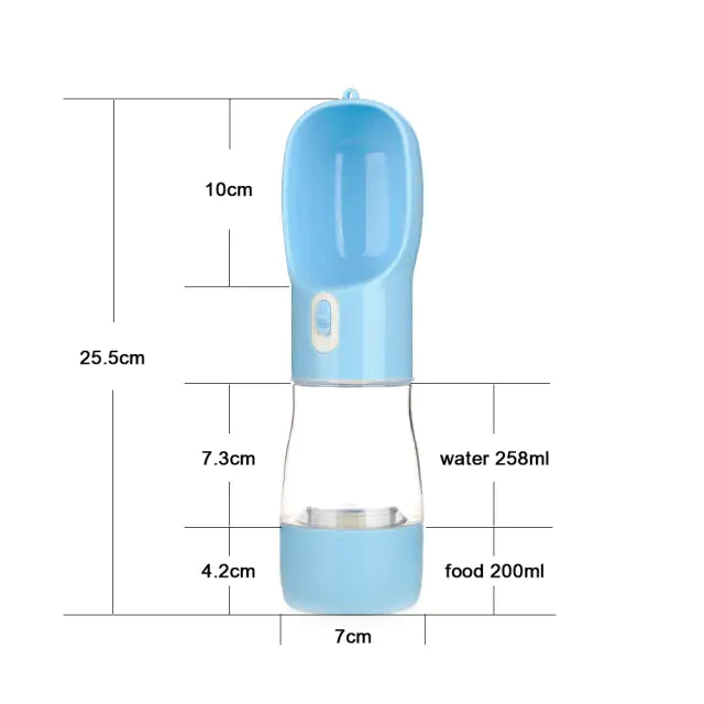 Multifunction Pet Bottle  Happy Pet3 Blue1  