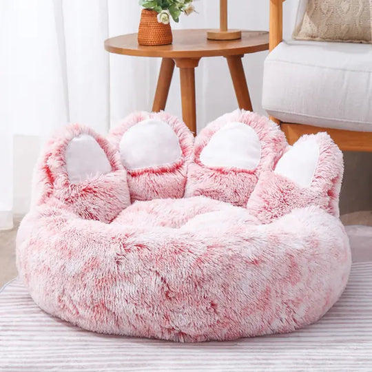 Pet Bear Paw Shape House Bed  Happy Pet3 Pink 65cm 