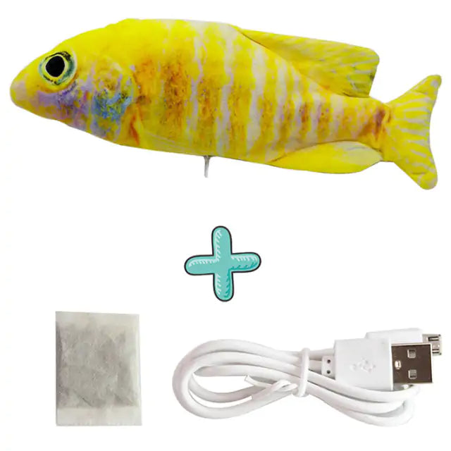 Cats USB Charger Interactive Toy Fish  Happy Pet3 Jump Cable And Mint 8  