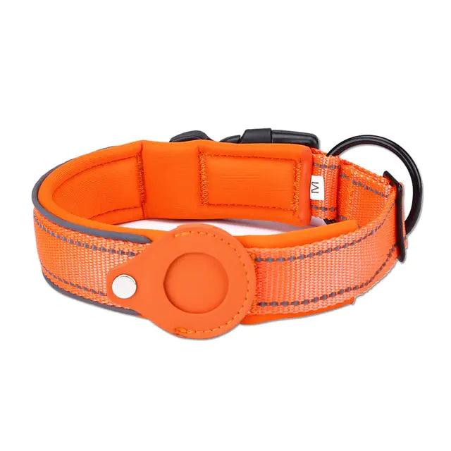 Airtag Dog Collar  Happy Pet3 Orange XL 