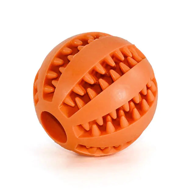 Rubber Balls Chewing Pet Toys  Happy Pet3 Orange L-7cm 