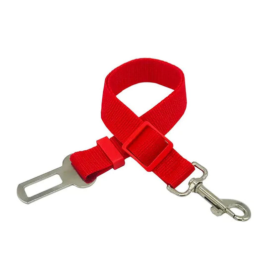 Adjustable Leash Dog Seat Belt  Happy Pet3 Red 45-72cmWidth 2.5cm 