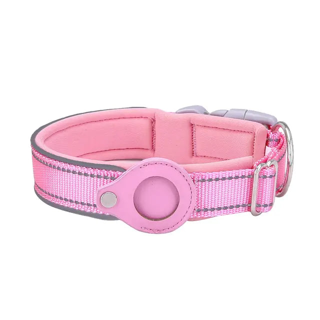 Airtag Dog Collar  Happy Pet3 Pink XL 