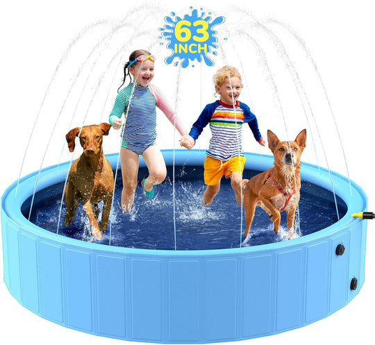 Foldable Pet Splash Pool for Dogs and Bathing Fun Paw Pals Pet Shop
