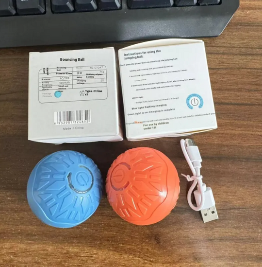Pets Electric Jumping Ball Automatic Dog-teasing Luminous Pet Products Pets Dogs Training Products Ball Toys For Dogs Resistance Paw Pals Pet Shop