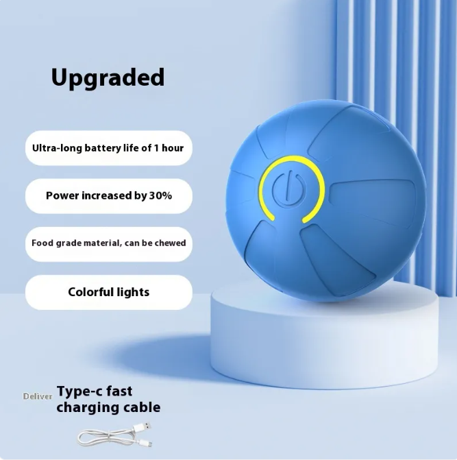 Pets Electric Jumping Ball Automatic Dog-teasing Luminous Pet Products Pets Dogs Training Products Ball Toys For Dogs Resistance Paw Pals Pet Shop
