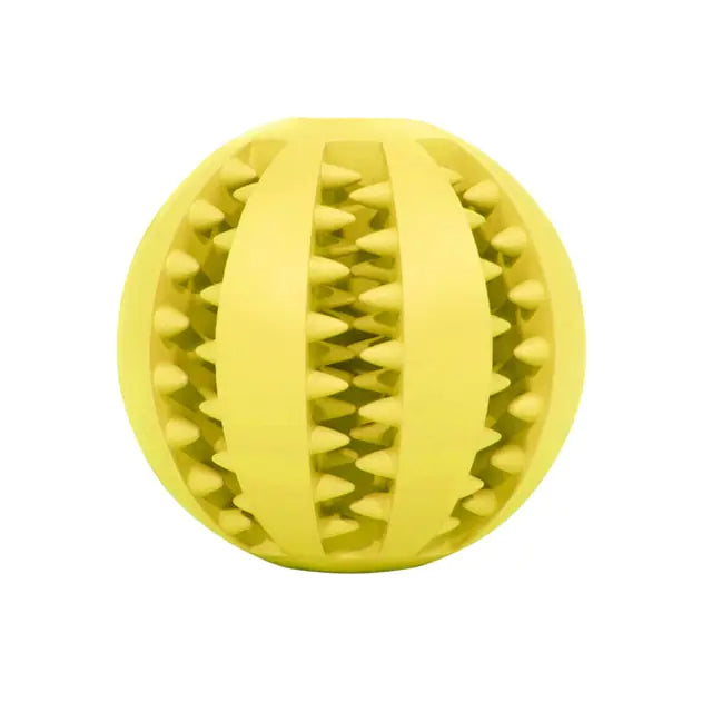 Rubber Balls Chewing Pet Toys  Happy Pet3 Yellow M-6cm 