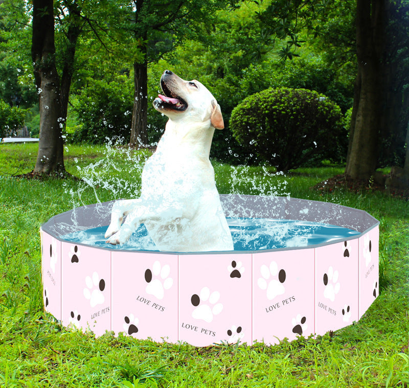 Portable Foldable Dog Swimming Pool for Bathing Paw Pals Pet Shop