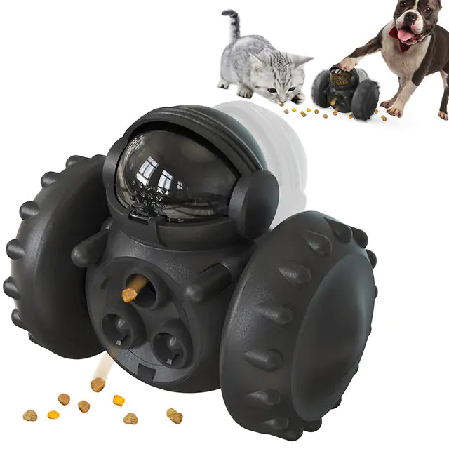 Tumbler Food Dispenser Pet Toy  Happy Pet3 Black  