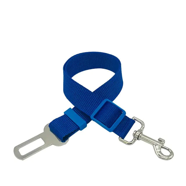 Adjustable Leash Dog Seat Belt  Happy Pet3 Blue 45-72cmWidth 2.5cm 