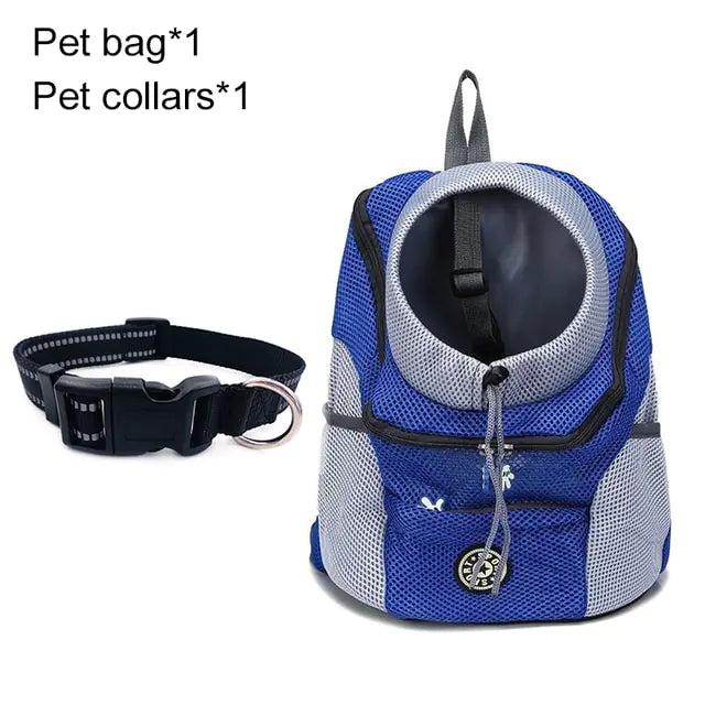 Pet Travel Carrier Bag  Happy Pet3 Blue with Collar L for 10-13kg 