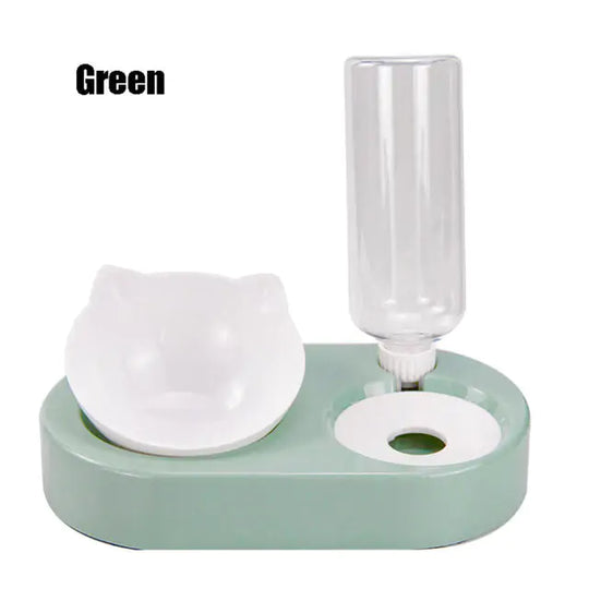 Food Water Feeder  Happy Pet3 Green 1  