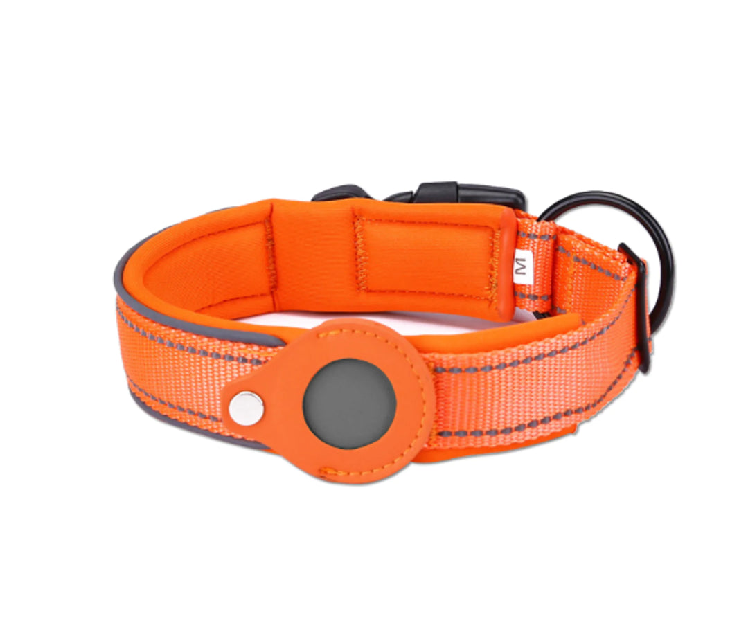 Airtag Dog Collar  Happy Pet3 New Orange S 