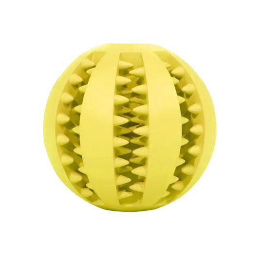 Rubber Balls Chewing Pet Toys  Happy Pet3 Yellow S-5cm 