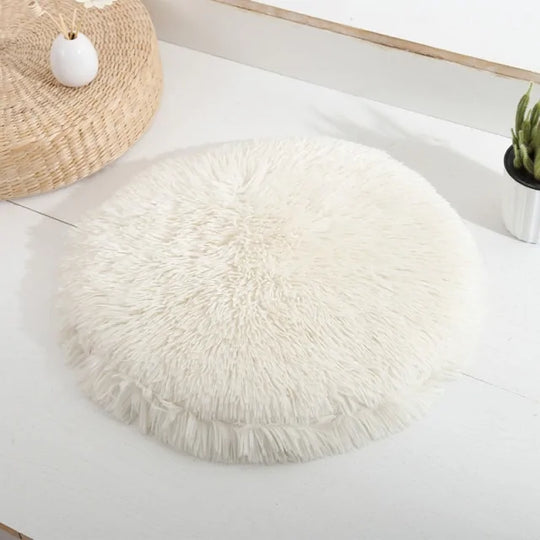 Round Dog Bed  Happy Pet3 White Diameter 50 cm 