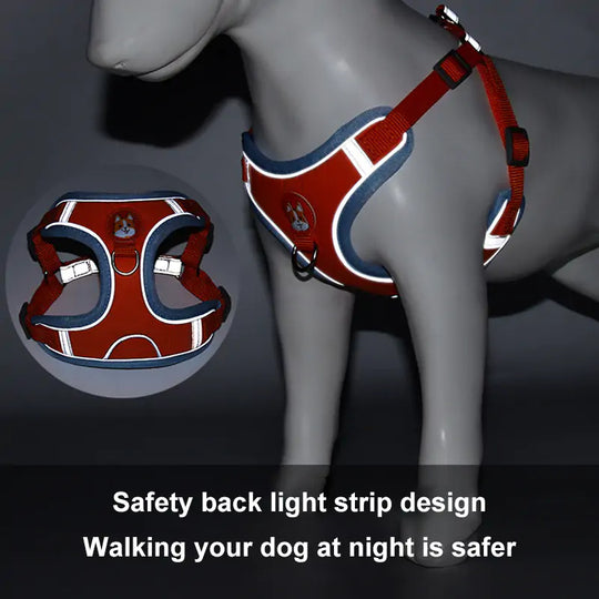 Reflective Pet Harness And Leash Set  Happy Pet3   