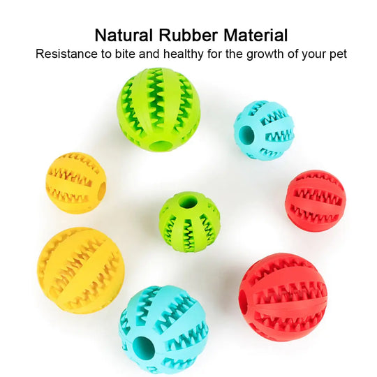 Rubber Balls Chewing Pet Toys  Happy Pet3   