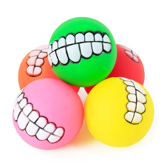 Pet Ball Teeth Silicon Chew Toys for Large Breeds  Happy Pet3   