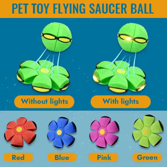 Pet Flying Saucer Ball  Happy Pet3   