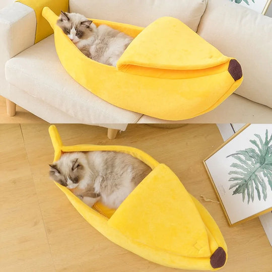 Banana Cat Bed  Happy Pet3   